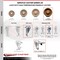 Service Caster 6 Inch High Temp Phenolic Swivel 12mm Stem Caster Set with Total Lock Brake SCC-TSTTL20S615-PHSHT-M1215-4 - alternate 2